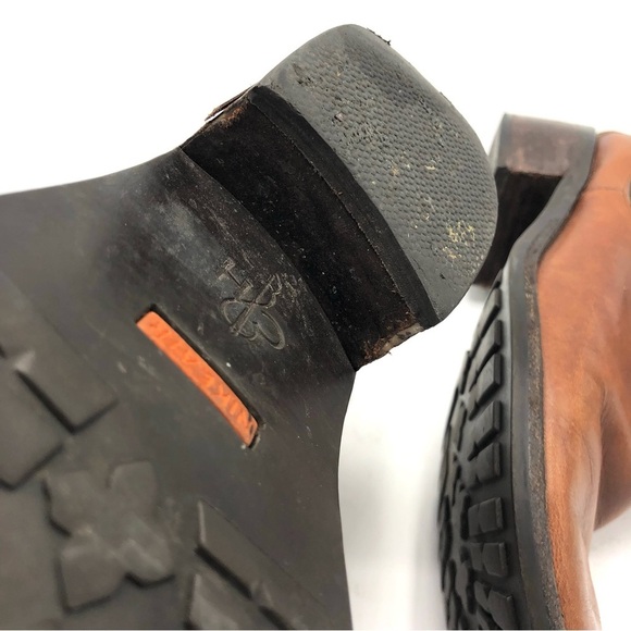 COLE HAAN Nike Air Chelsea Boot Heeled Bootie Ankle Cognac Leather Women Pull On - Picture 14 of 14